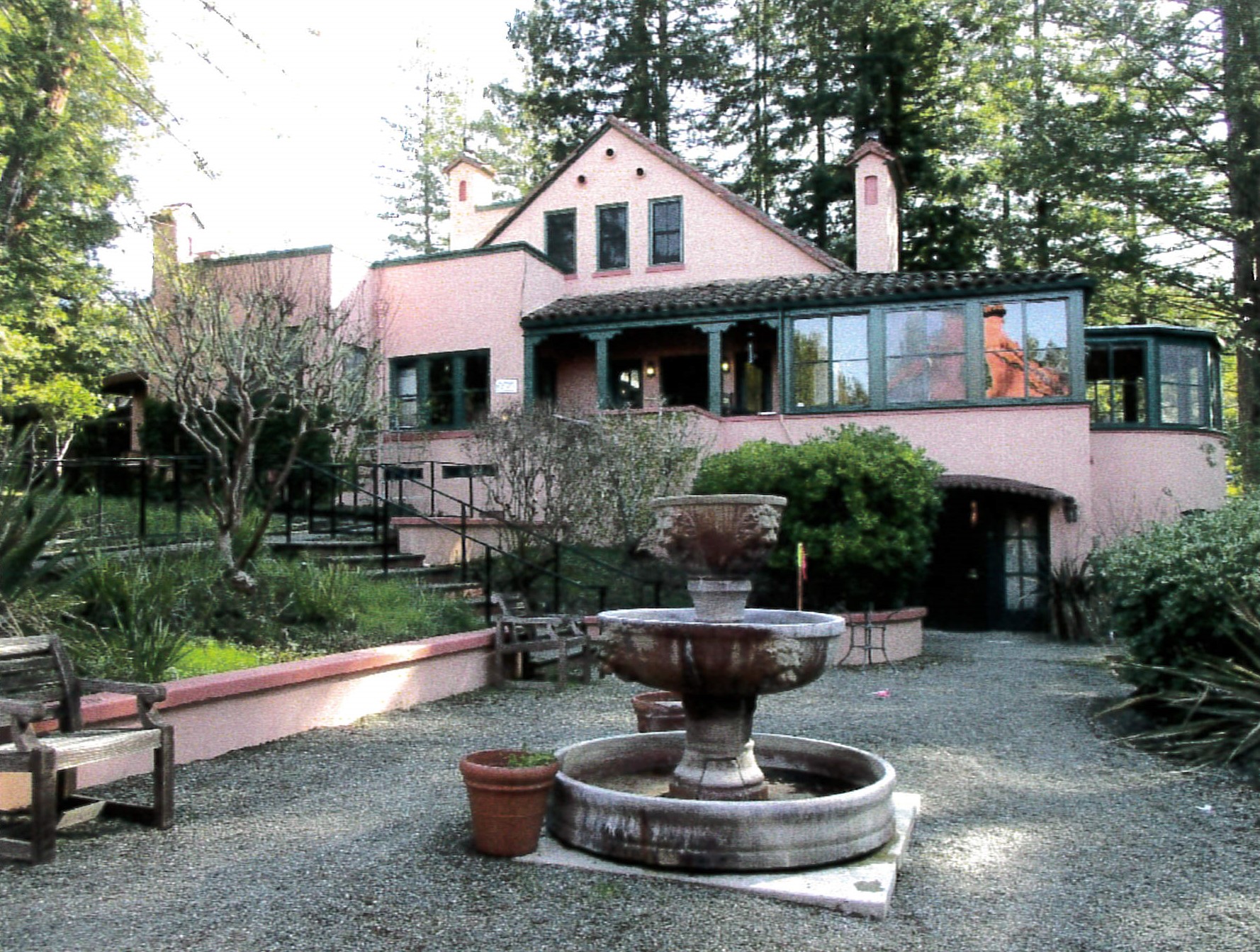 North facade and courtyard